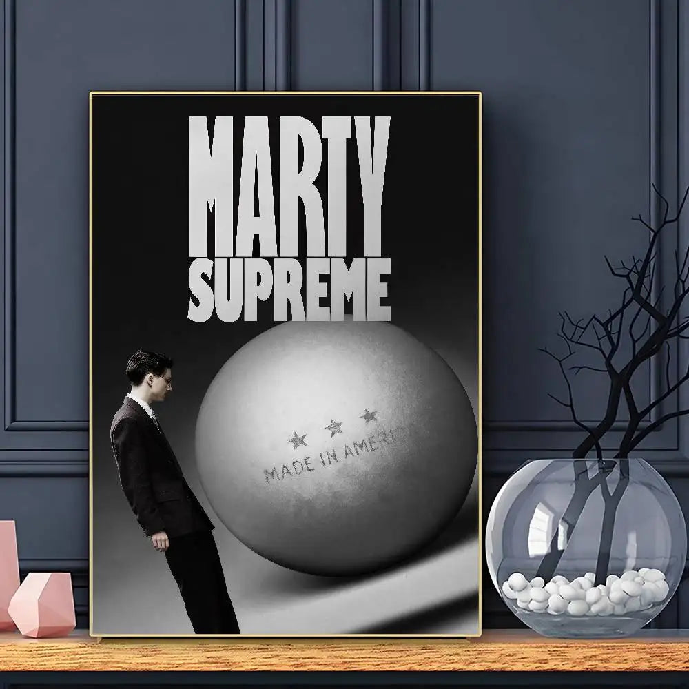 Hot Film Marty Supreme Poster HD Art Sticky Wall Waterproof Home Living Room Bar Decoration