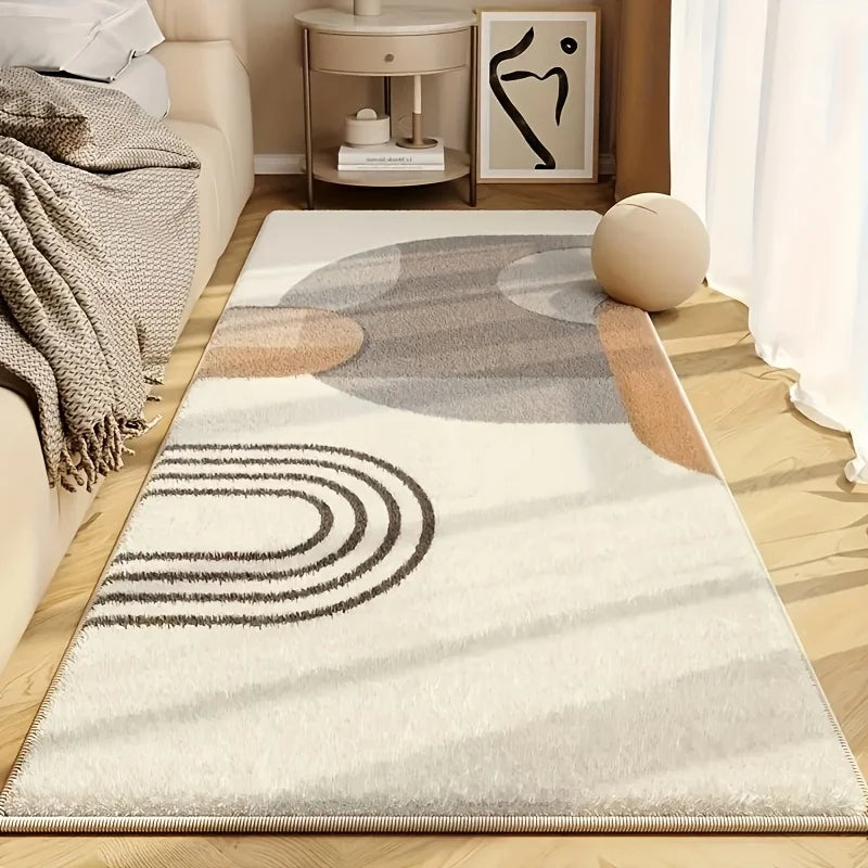 VIKAMA Soft Warm Bedside Floor Mat Simple High-End Bedroom Sofa Carpet Washable Waterproof Carpet Suitable Room Rug Home Decorat