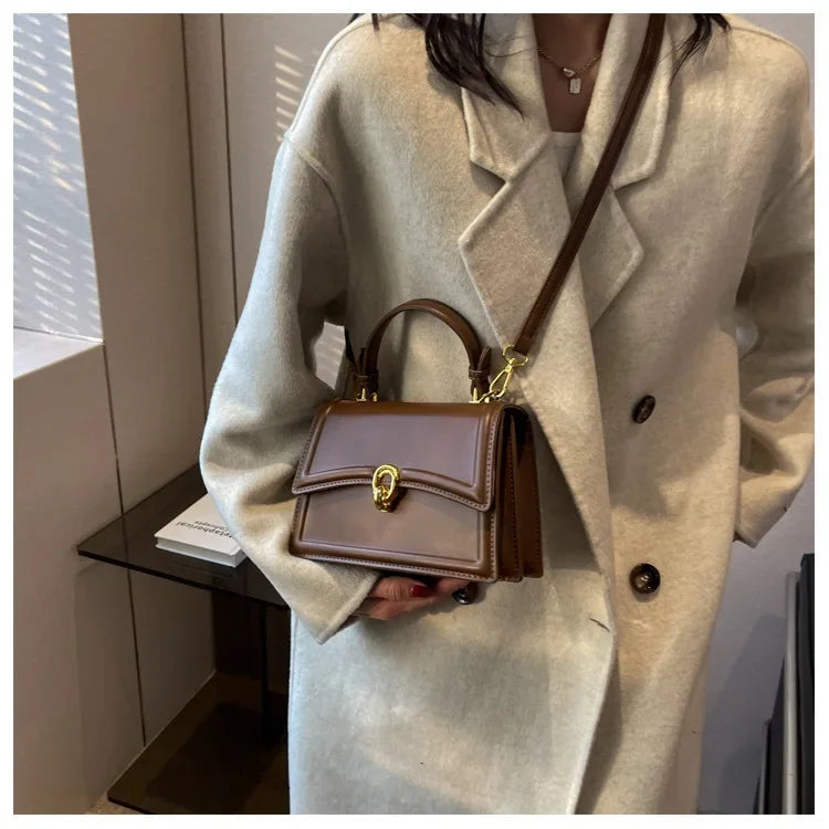New Small PU Leather Crossbody Bags for Women | Simple Totes Shoulder Bag & Lady Luxury Brand Designer Handbags and Purses