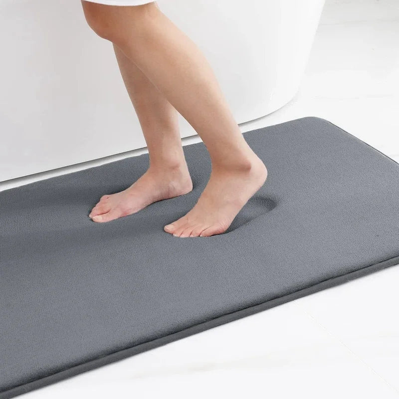VIKAMA Bathroom Water-absorbent Floor Mats Bathroom Doorway Quick-drying Anti-fall Non-slip Foot Mats Restroom Mats Home Decor