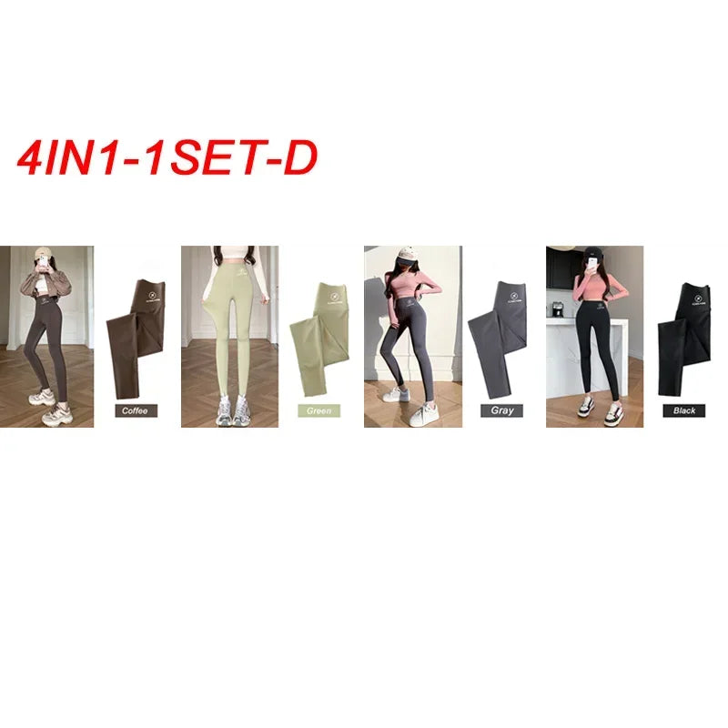 M-XL Shark pants women wear spring  autumn winter thin high-waisted belly lift hip yoga tights small feet black leggings