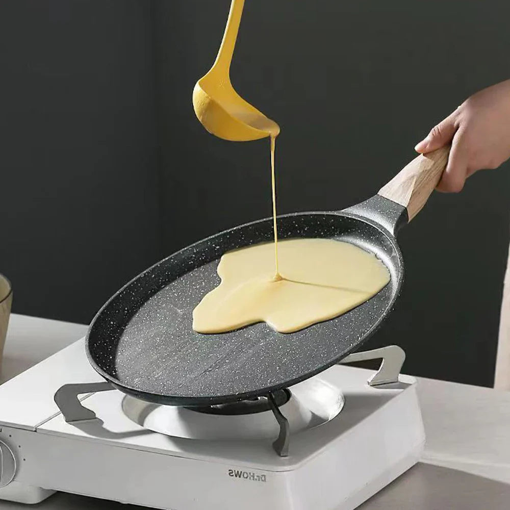 Thousand Layer Pizza Baking Tray Steak Pancake Kitchen Electric Stove Gas Stove Universal Non Stick Frying Pan Flat Bottomed Pan