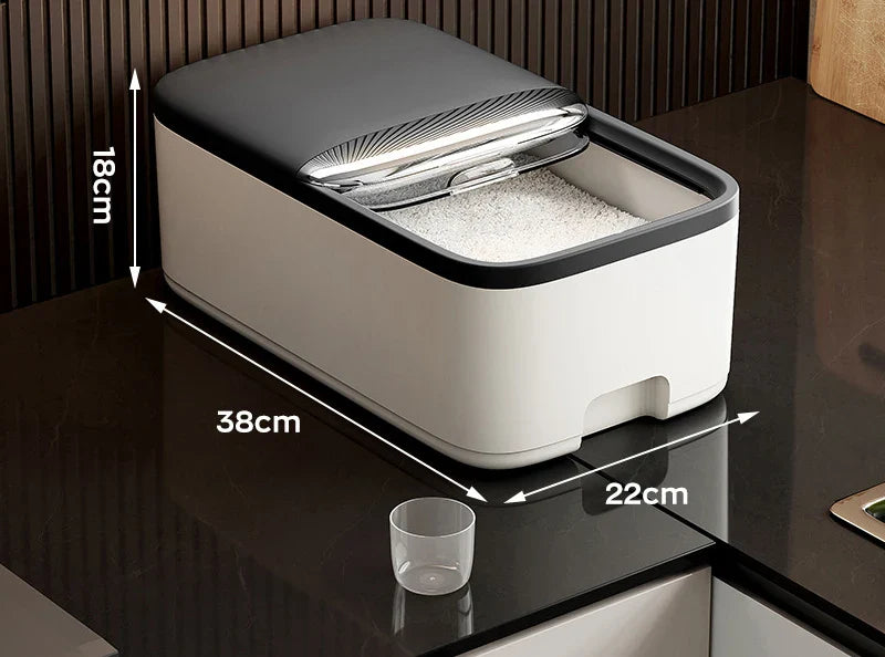 5/10KG Rice Storage Box Home with Lid Insect Proof Moisture Proof Rice Box Grain Sealed Jar Kitchen Container Storing Dry Grain
