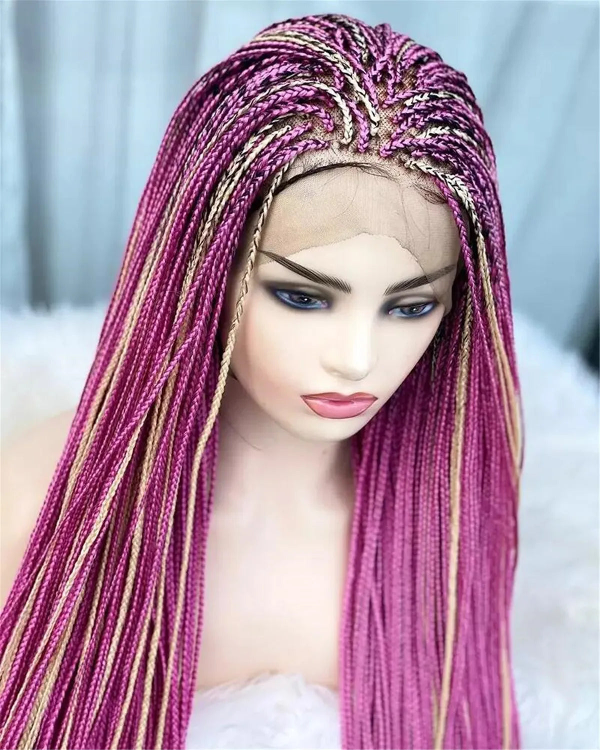 Full Lace Braided Wig | Synthetic Braids | Daily Use | Natural Look