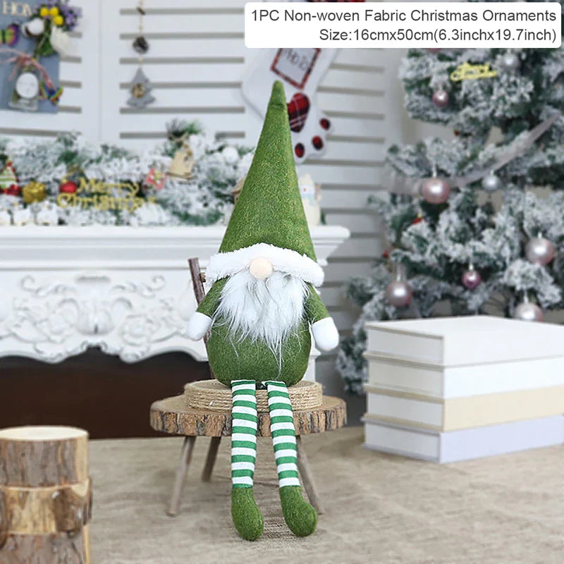 Santa Claus Doll Chirstmas Decorations Home 2025 Decor Table Elk Doll Christmas Ornaments Xmas Navidad Gifts Happy New Year 2026
