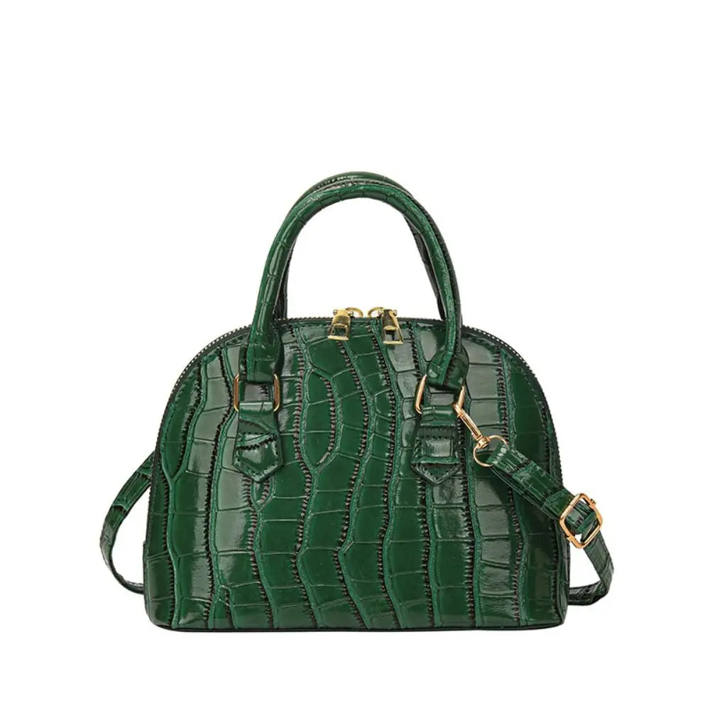 Retro Fashion PU Leather Shoulder Bag | New Women's Waterproof Crocodile Pattern Versatile Crossbody Bag