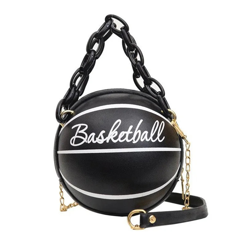 Hot Selling Ladies Spherical Bag | Personality Basketball Bag & New Shoulder Messenger Bag (Korean Round Bag Women's Bag)