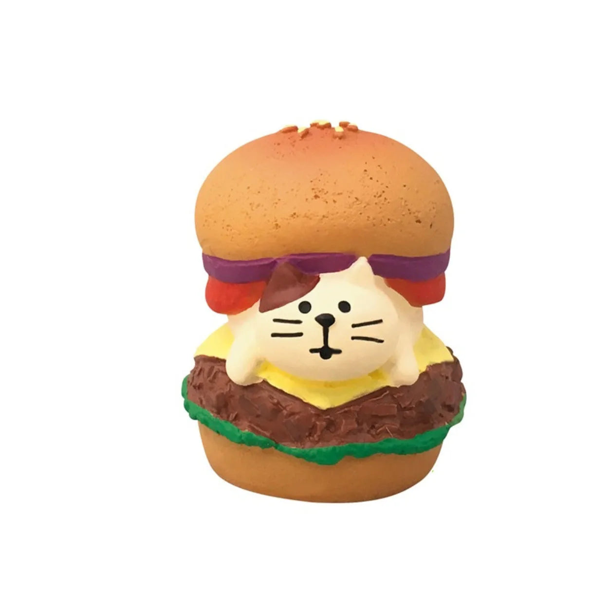 1pc ZAKKA Japanese Cat Food Bakery Coffee Shop Scene Decoration Resin Crafts Small Ornaments Croissant Donut Dessert Cupcake