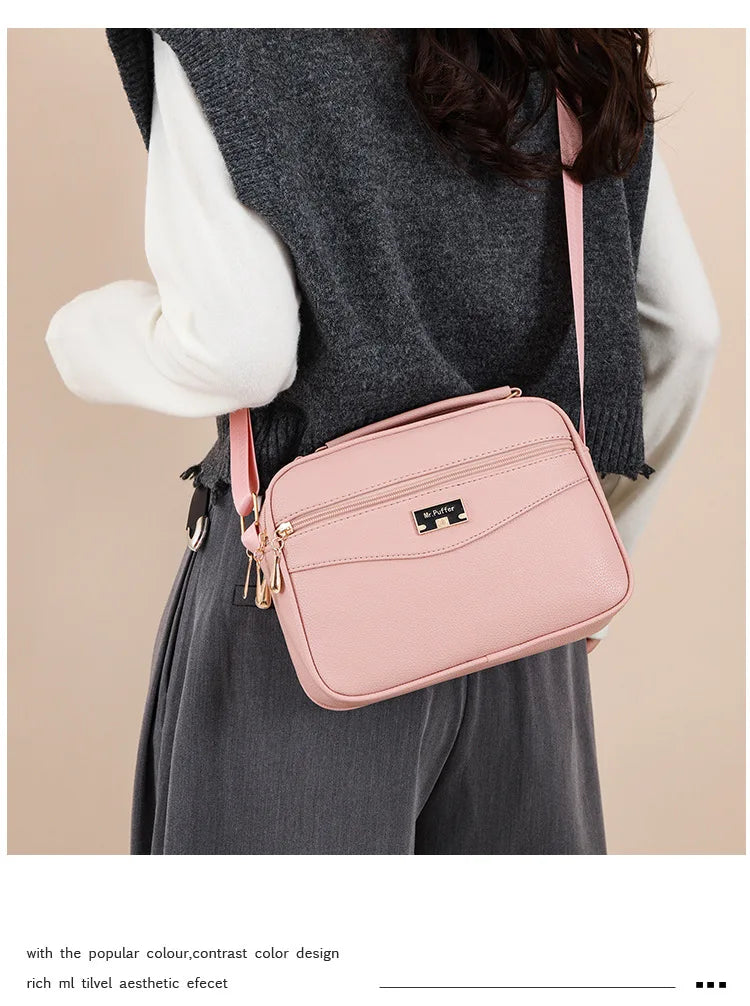 Large Capacity Foreign Trade PU Small Square Bag | New Women's Simple Handbag & Versatile Crossbody Purse