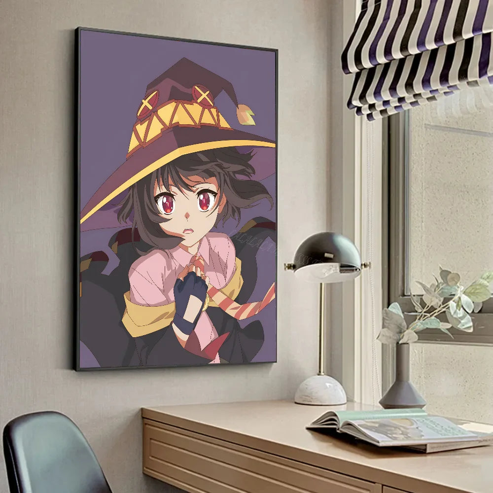 M-Megumin Poster HD Posters Home Room Bar Cafe Decor Art Wall Painting Picture