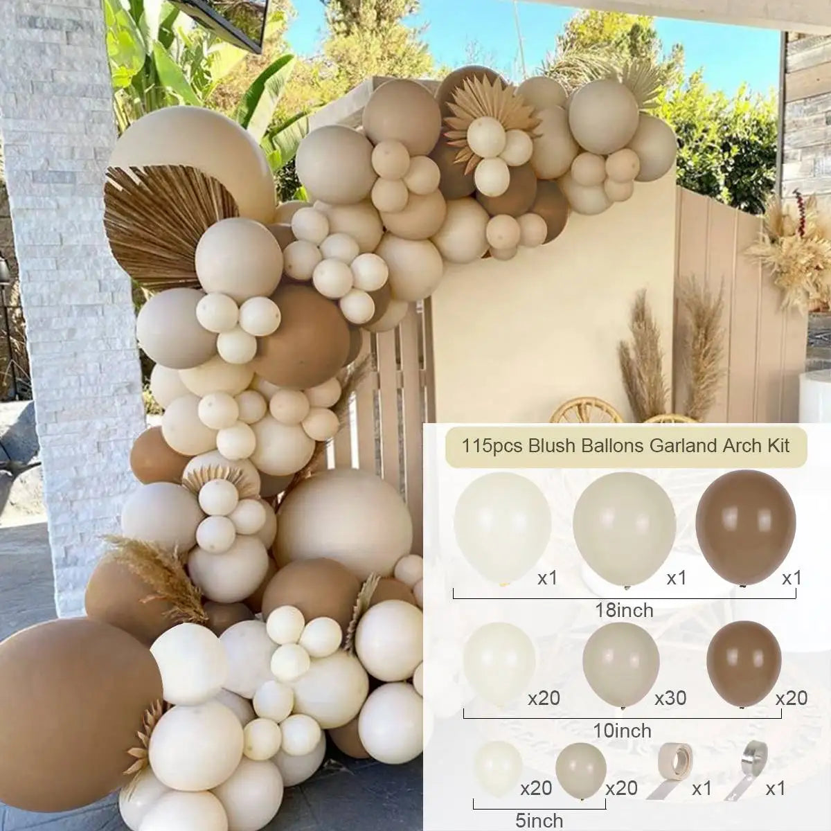 Sand White Balloon Garland Arch Kit Happy Birthday Party Decoration Kids Baby Shower Globos Wedding Birthday Party Latex Ballons