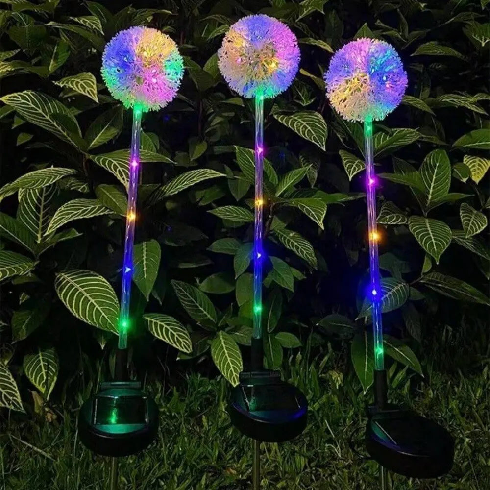 Solar LED Dandelion Lights,Outdoor Waterproof Decorative Lights,Landscape Lighting For Garden,Lawn,Yard,Pathway And Potted Plant