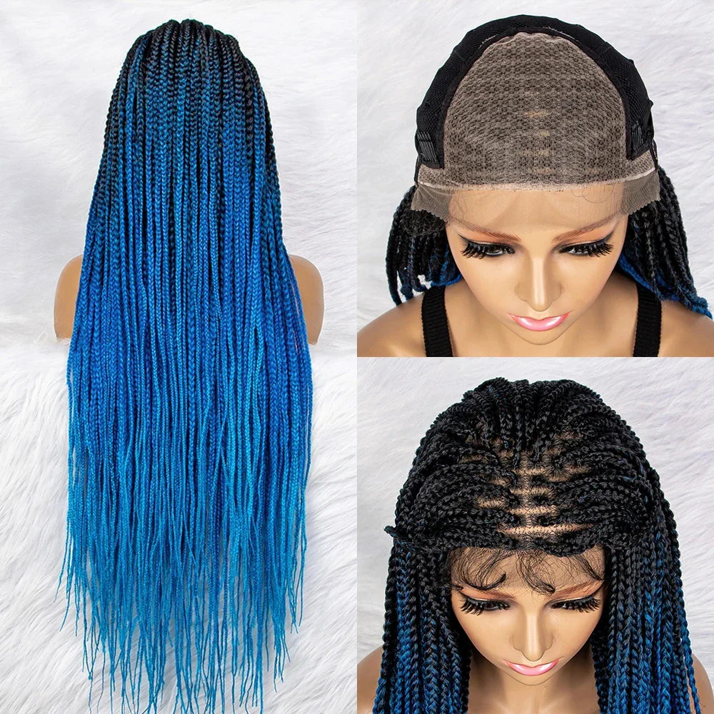 Gradient Color Knotless Box Braids Wig | 9x6 Lace Front