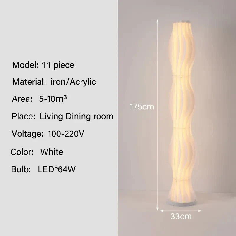 Modern Nordic Grass Skirts LED Floor Lamps Living Room Bedroom Lighting Decor Lustre Floor Lights Indoor Bedside Lights Fixture