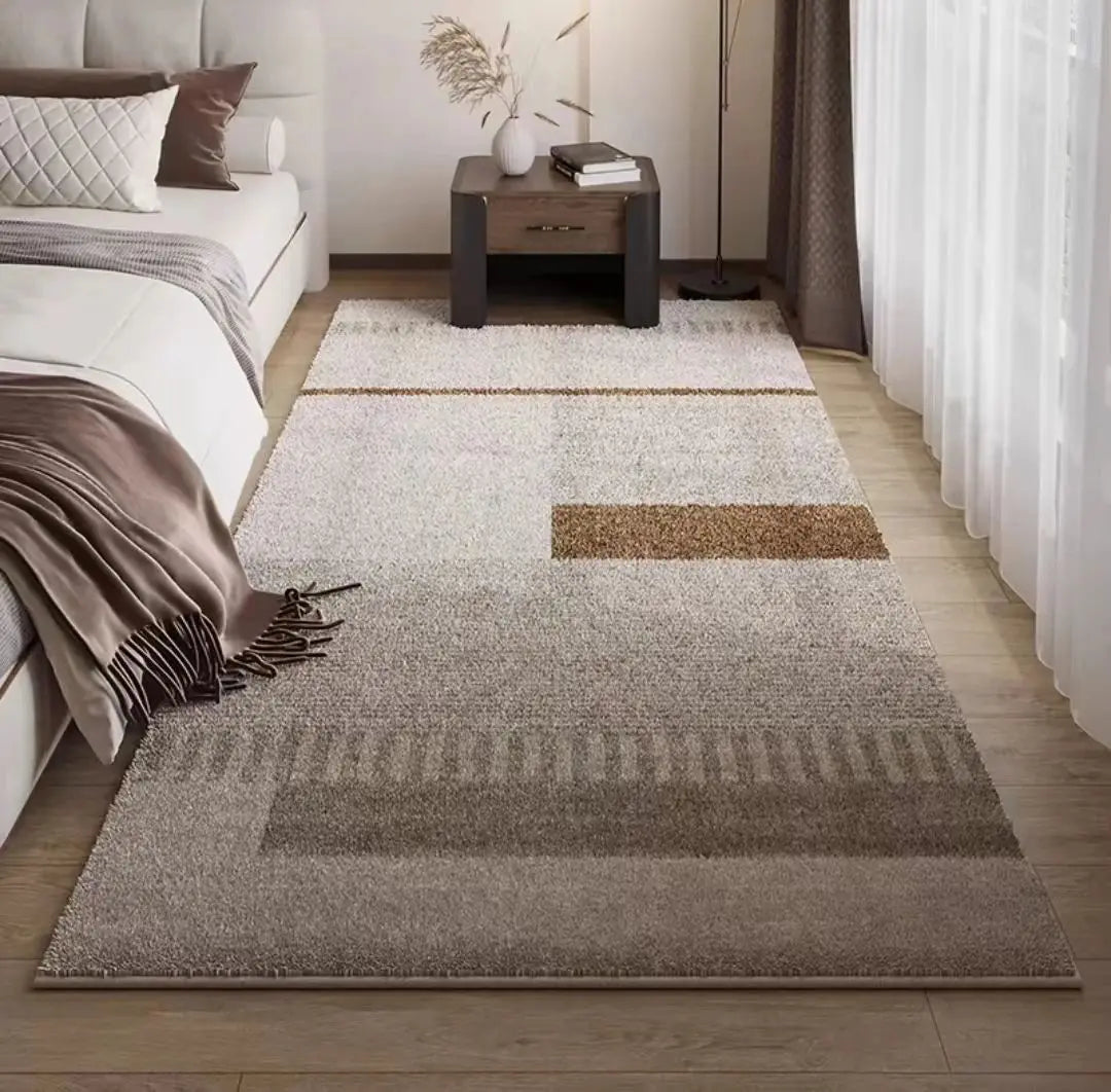 Japanese Amazing Silence Style Imitation Cashmere Carpet Living Room Bedroom Bedside Decorative Carpet Soft Comfort Washable Mat