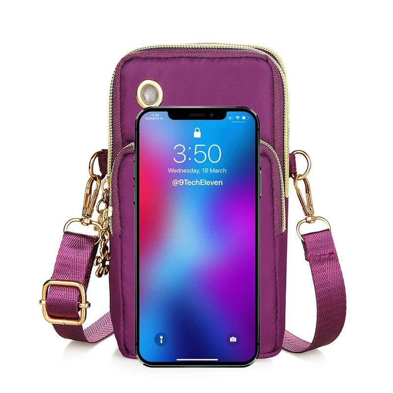 New Fashion Women's Mobile Phone Bag | Mommy Coin Bag & Neck Hanging Running Cover (Casual Crossbody Mini Bag)