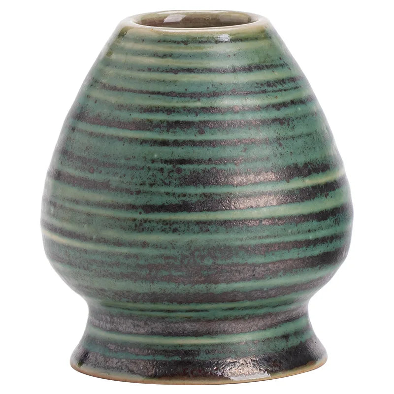 Japanese Kiln Change Spiral Matcha Tea Chasen Holder Stand Bowl Bamboo Whisk Grinder Teaware Tools Holder Tea Accessories Teaset