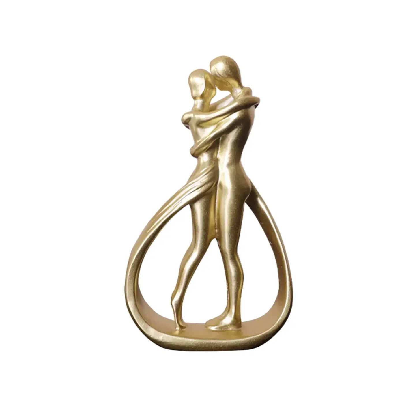 Abstract Couple Statue Crafts Desk Couple Figurine Collection Lovers Embrace Statue for Shelf Wedding Home Bookshelf Desk