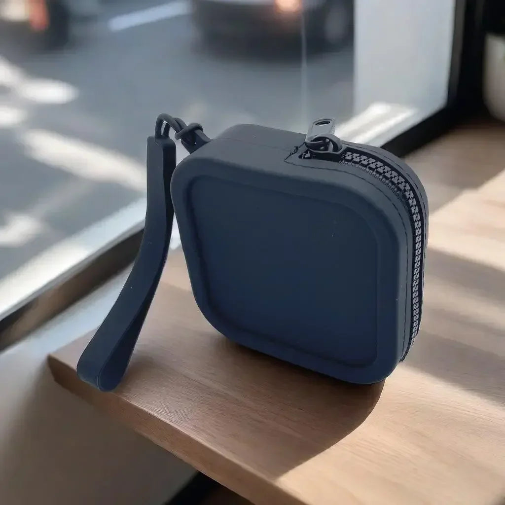 Waterproof Solid Color Silicone Wallet & Coin Purse | Mini Zipper Organizer Travel Pouch (Cosmetic Bag, Earphone Bag for Students)
