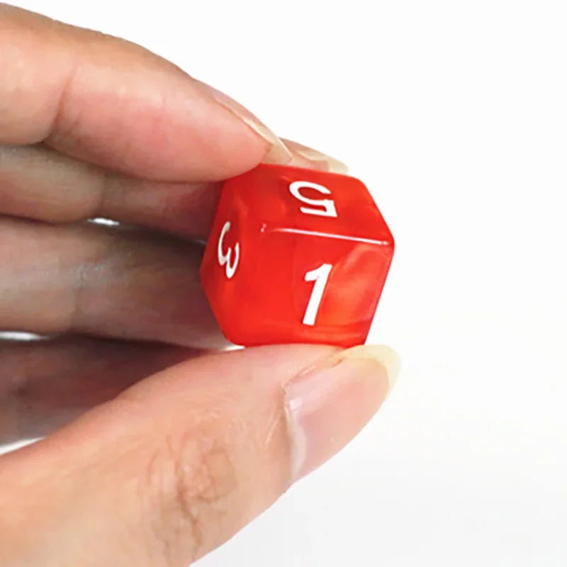 8 PCS/Lot Square Corner Dice Colorful Opaque Acrylic 6 Sided Dice  Club/Party/Family Games