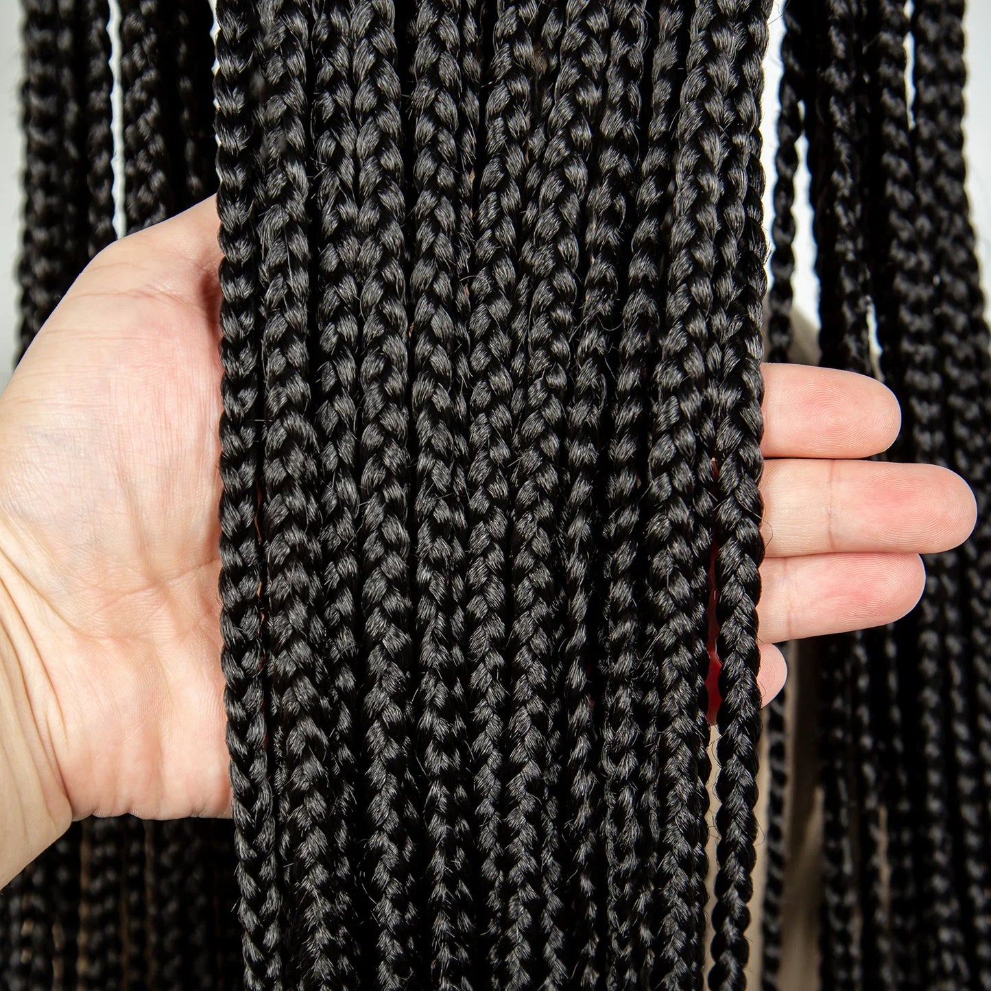 HD Transparent Full Lace Knotless Box & Cornrow Braids Wig