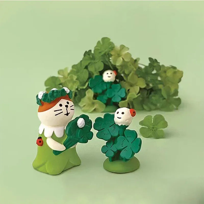 Spring-flowering Scene Decorate Home Decoration Garden Farm Scene Series Bookshelf Decoration Set Children's Toy Doll Ornaments