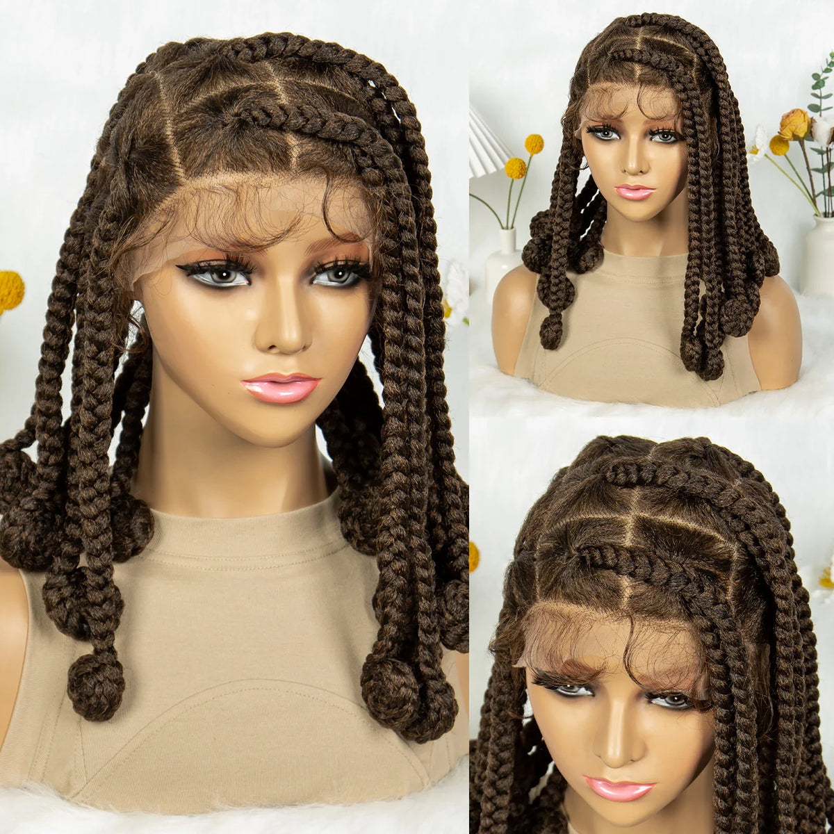 KIMA Chunky Knotless Bantu Box Braids Wig | Full Lace