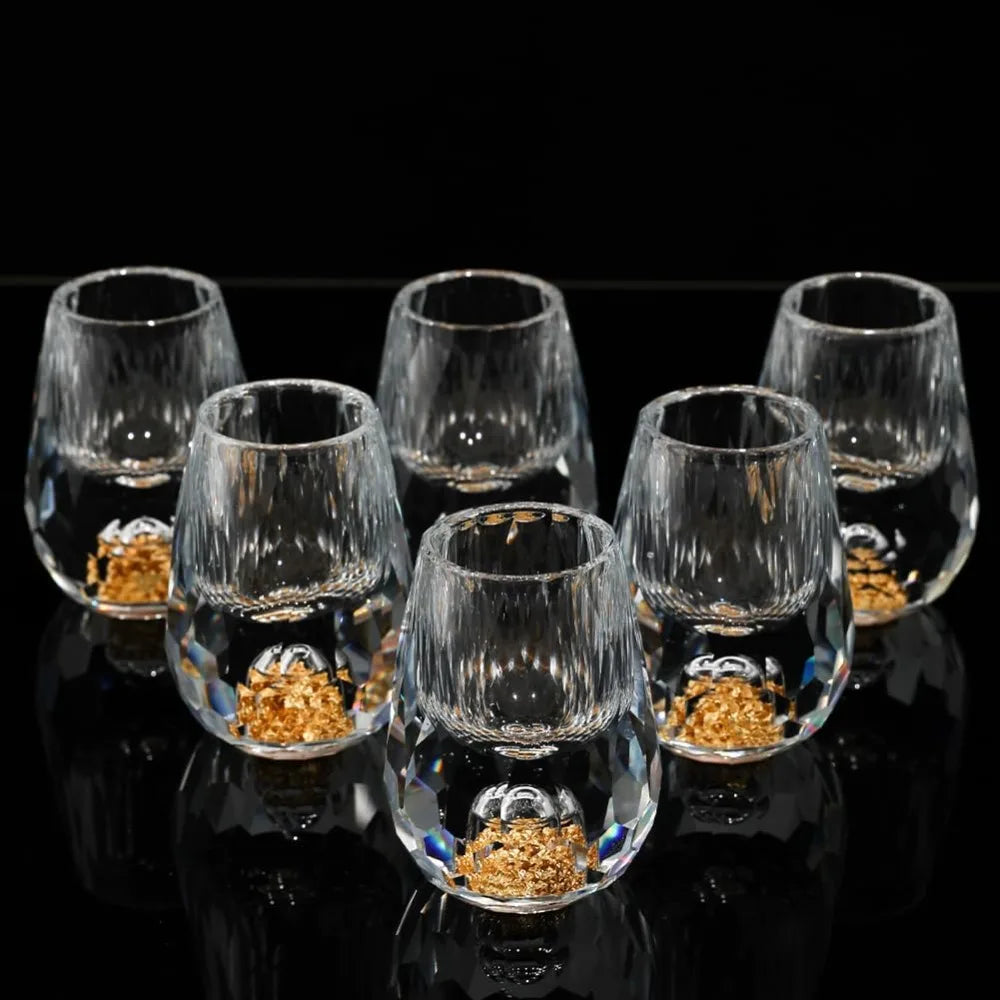 15ML Crystal Wine Glass Set, Luxurious and Lovely Drinkware Is BPA Free, Perfect for Decoration Collection and Celebration