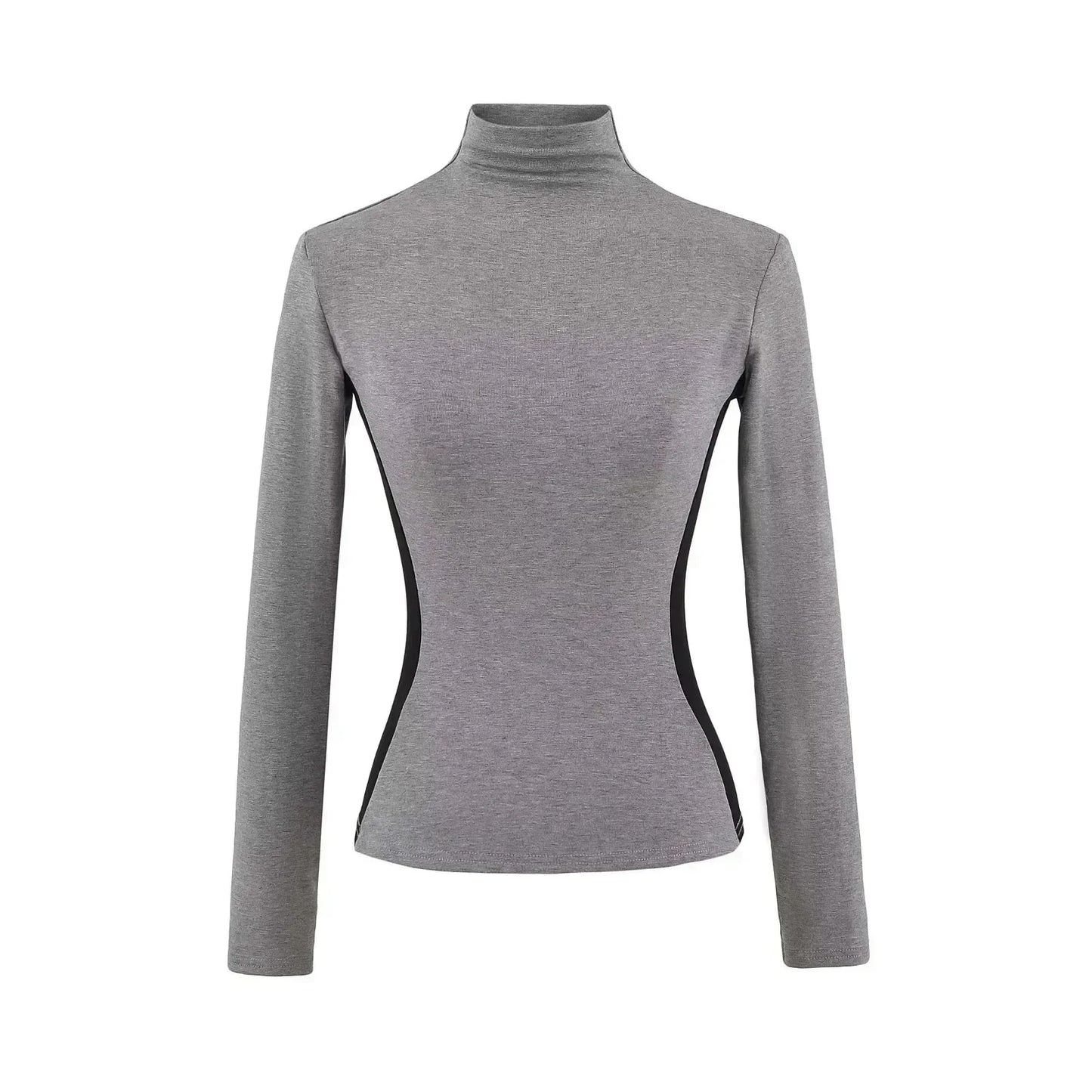 Women High Neck Slim Fit Fleece Base Layer Top