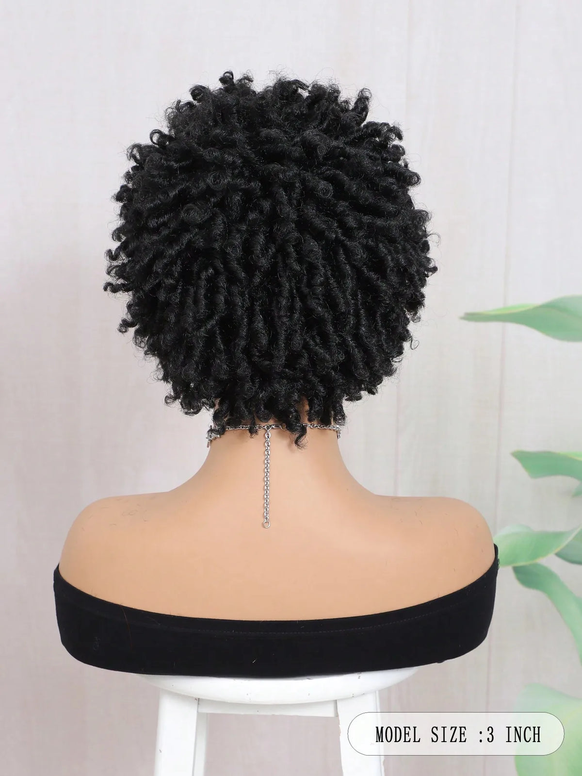 Short Afro Faux Dreads Wig | Heat Resistant Synthetic Braids | Unisex Wig for Black Women & Men
