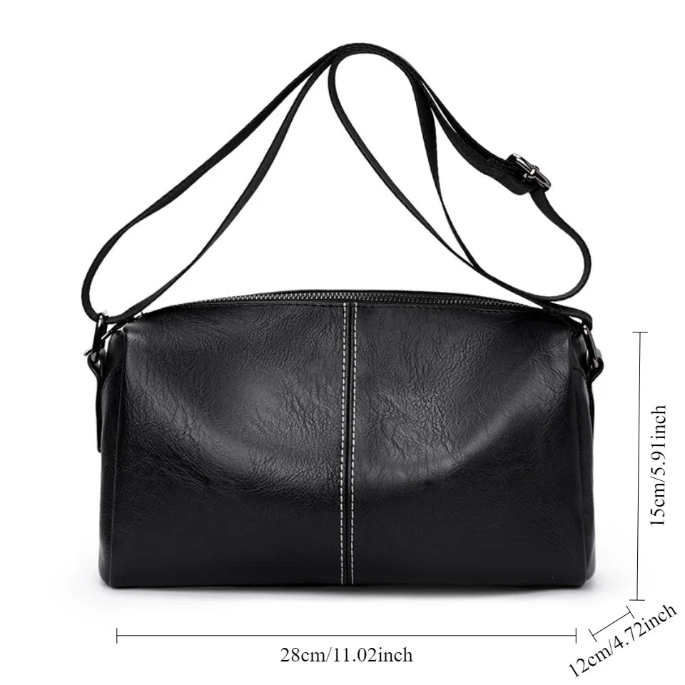 Men's Full Grain Leather Shoulder Bag | Vintage-Inspired Convertible Crossbody Pack (Durable Work & Weekend Bag)