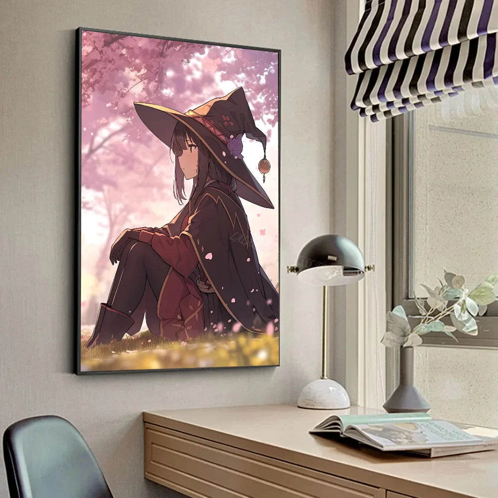 M-Megumin Poster HD Posters Home Room Bar Cafe Decor Art Wall Painting Picture