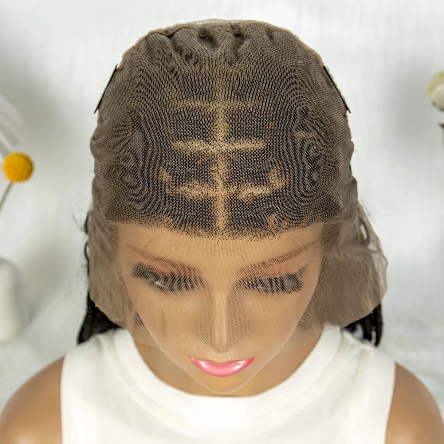 Curly End Box Braids Wig | Lace Front with Baby Hair