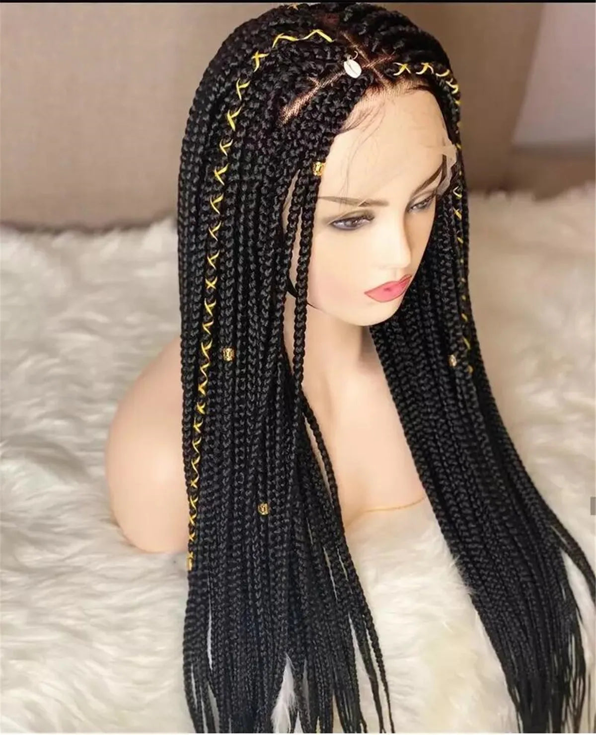 Full Lace Braided Wig | Synthetic Braids | Daily Use | Natural Look