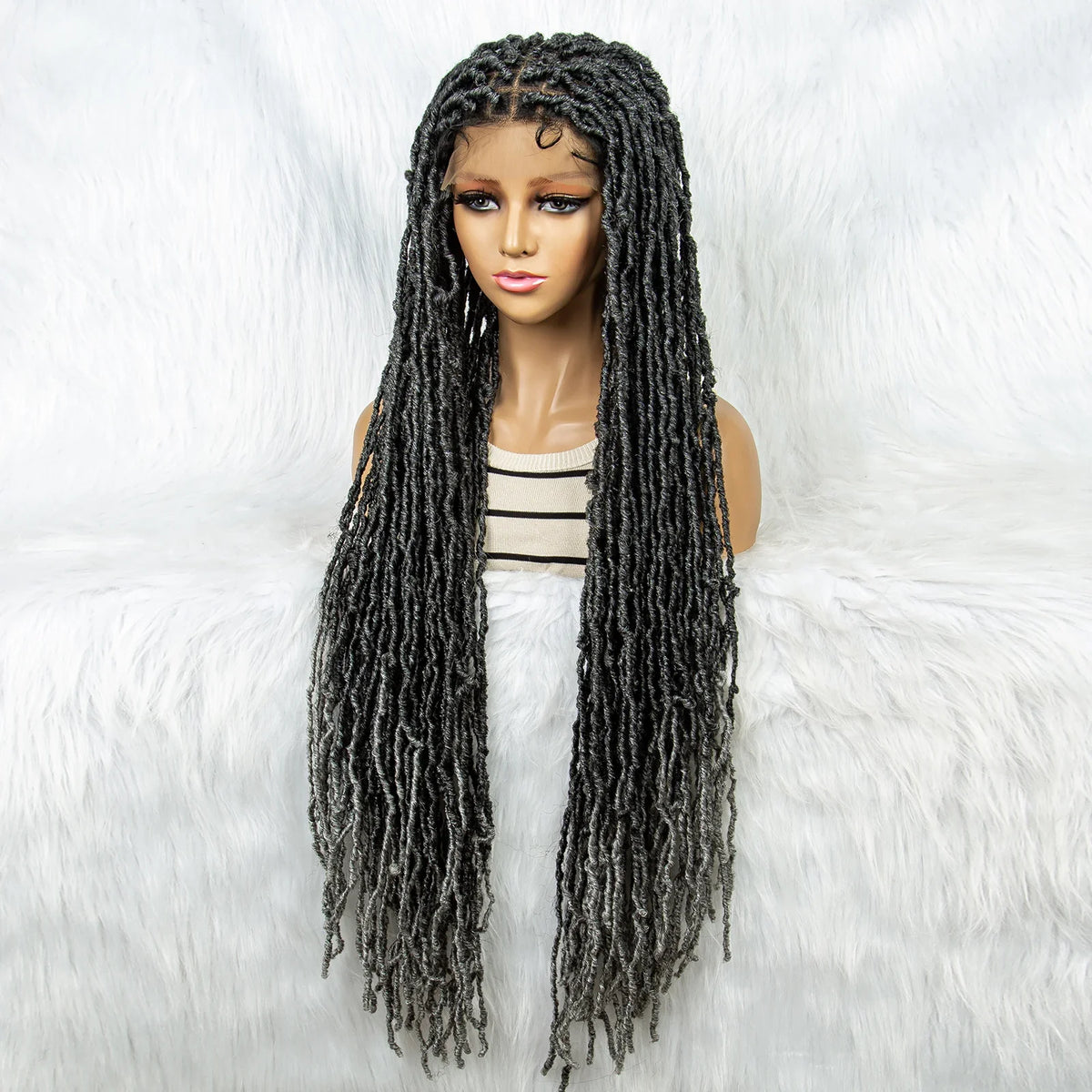 KIMA 36" Colorful Dreadlocks Braids Wig | Full Lace Front & Baby Hair