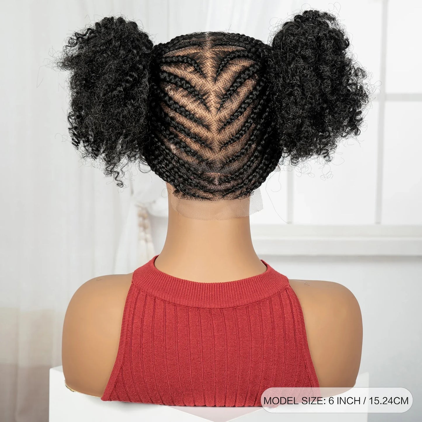 Cornrow Bantu Braids Wig | Full Lace | Baby Hair | Cosplay & Daily Wear