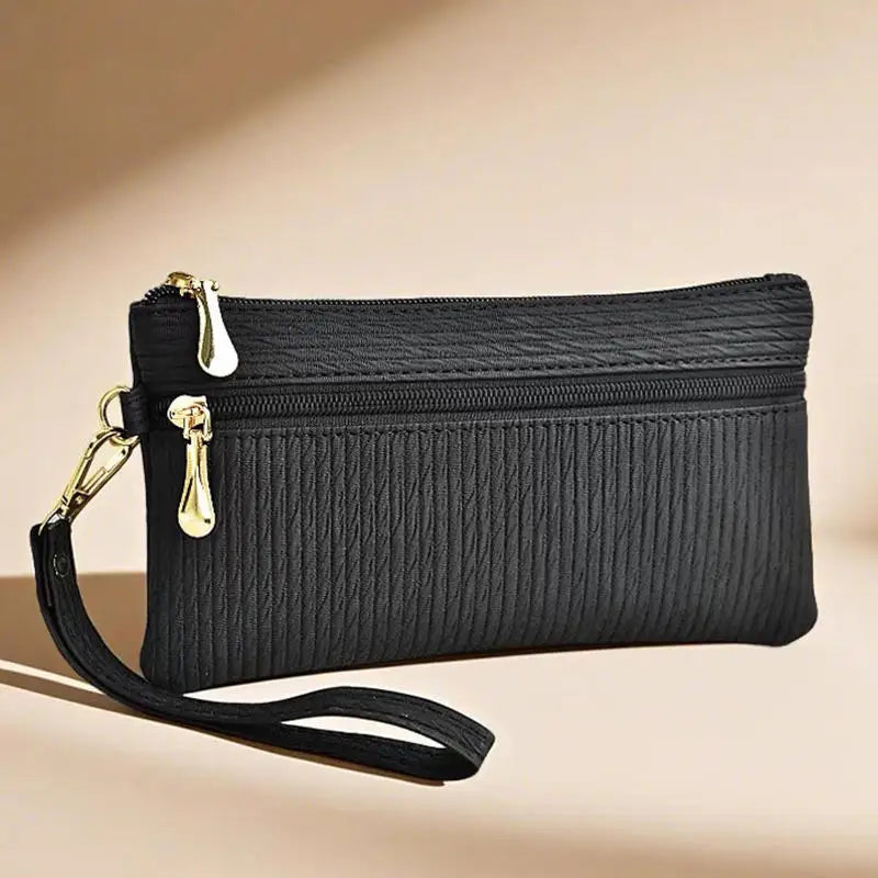 Fashion Zipper Bag Women's Wallet | Simple Coin Purse & Ladies Handbag (Mobile Phone Bag, Casual Small Square Bag)