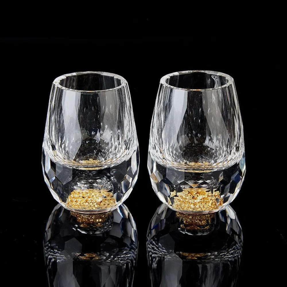 15ML Crystal Wine Glass Set, Luxurious and Lovely Drinkware Is BPA Free, Perfect for Decoration Collection and Celebration
