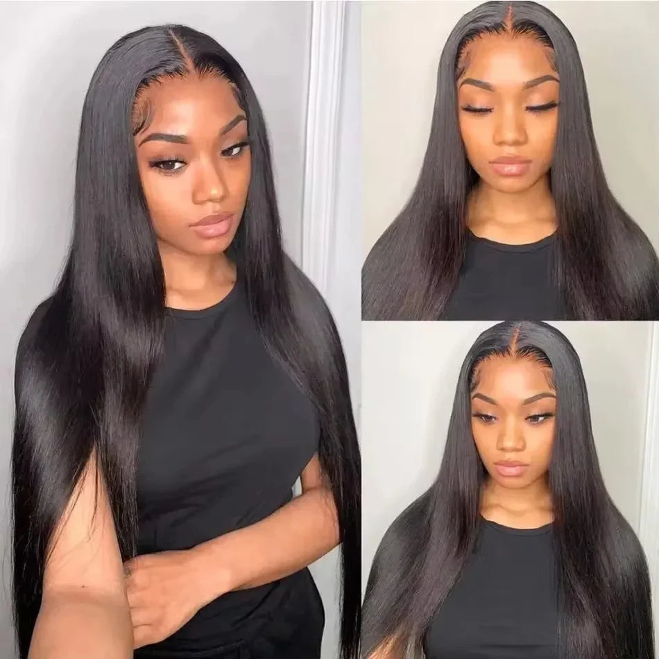 V Part Straight Human Hair Wigs for Women | 200% Density 12-32 Inch Natural Color Remy Human Hair Wig