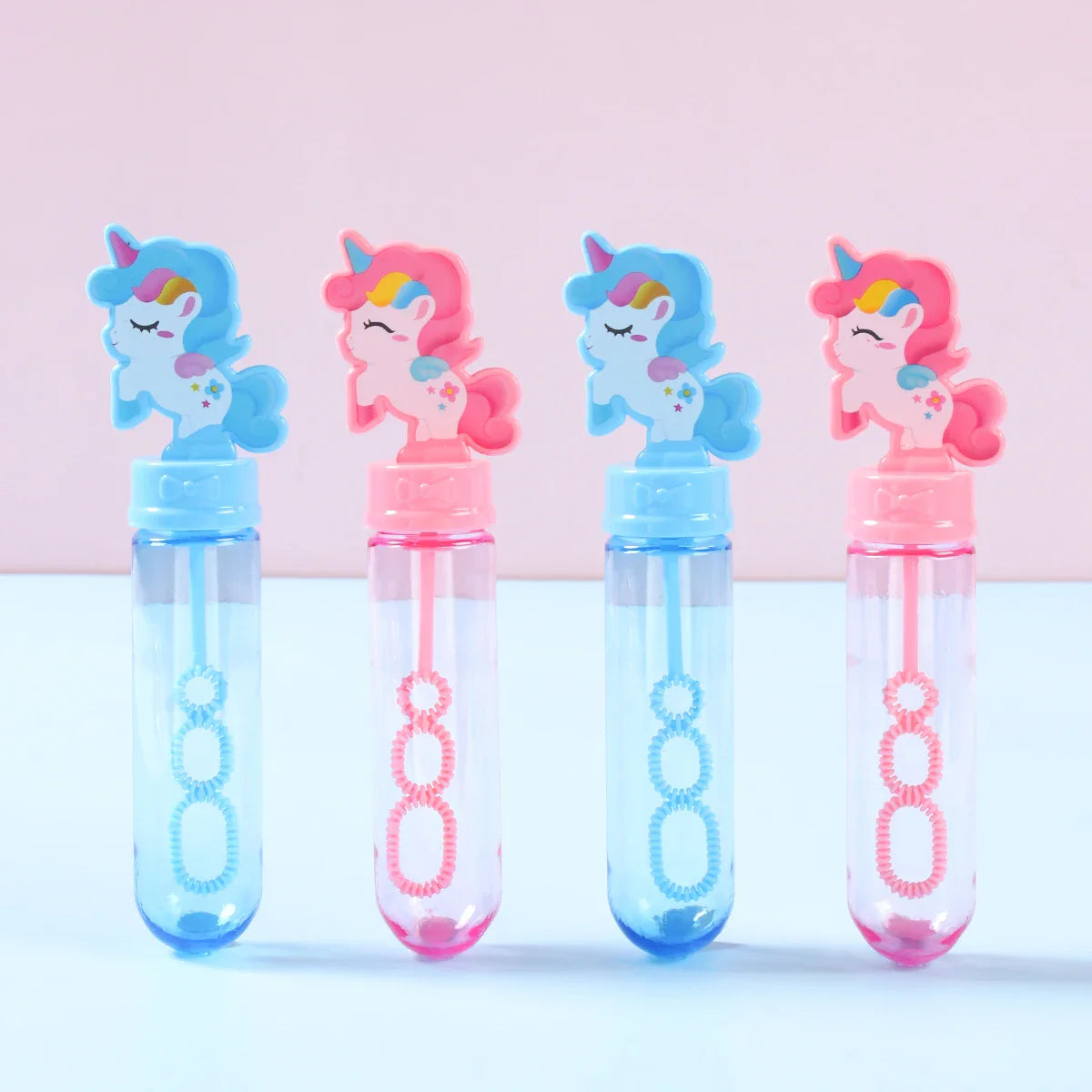 Blue Pink Unicorn Bubble Tube Soap Bottle Unicorn Birthday Party Decor Kids Favors Toys for Guests Gifts Baby Shower