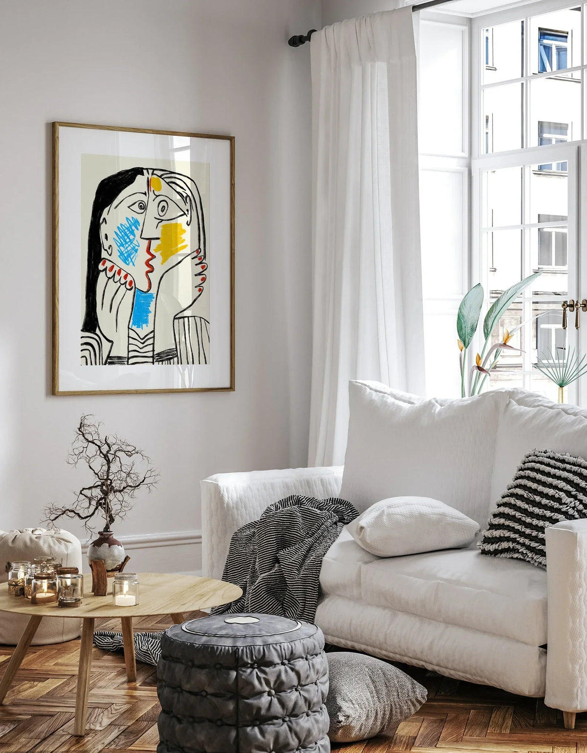 Picasso Exhibition poster, Picasso The Kiss Art Print, Gift Idea for friends, Picasso Exhibition Wall Art Decor, Famous Artist