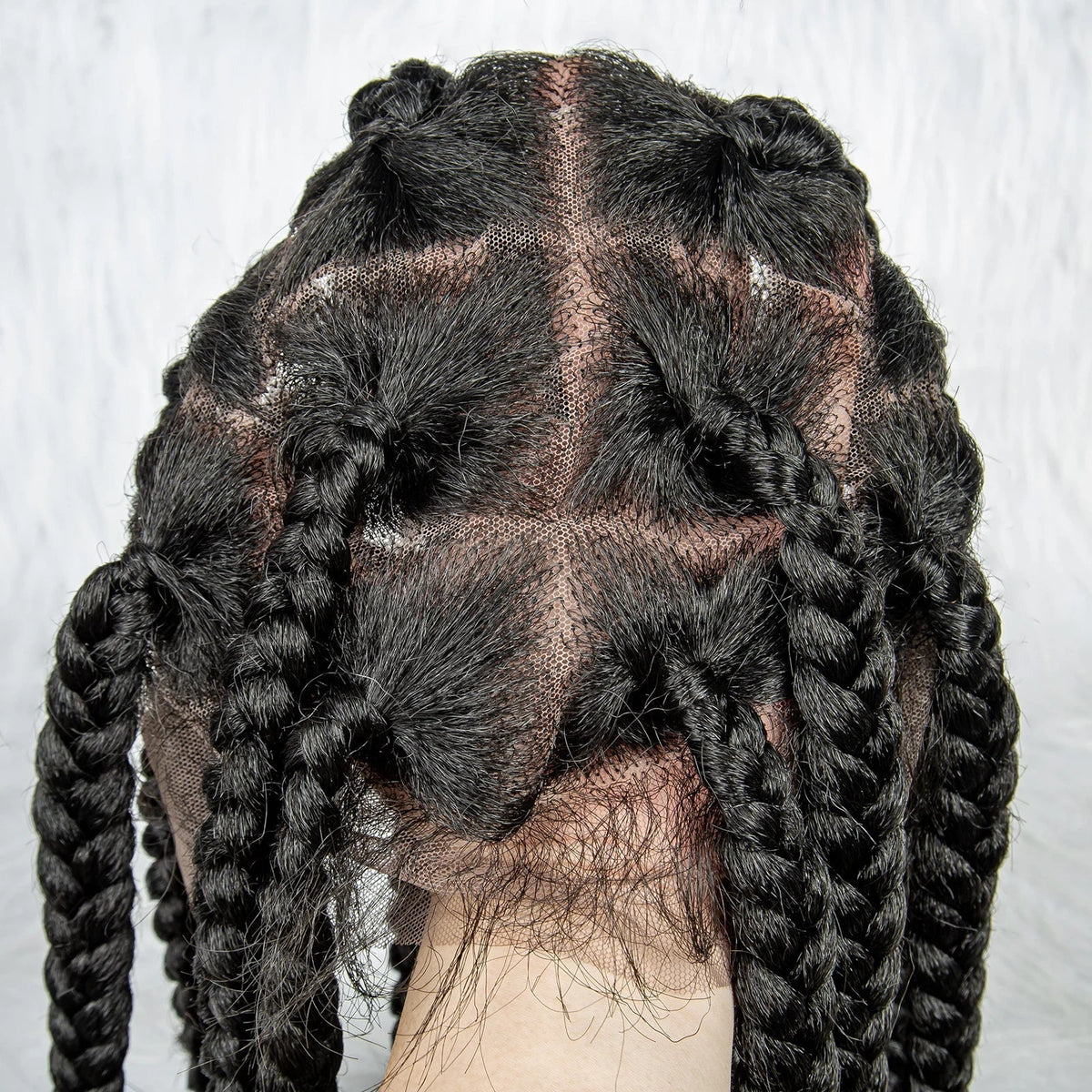 HD Lace Knotless Square Box Braids Wig | Full Lace | Baby Hair | Black Women