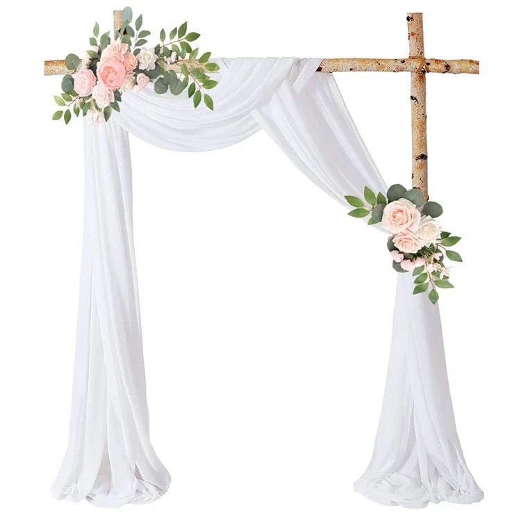 Wedding Arch Drape Chiffon Fabric Draping Curtain Drapery Wedding Birthday Party Decor Draping Ceremony Reception Hanging Decor