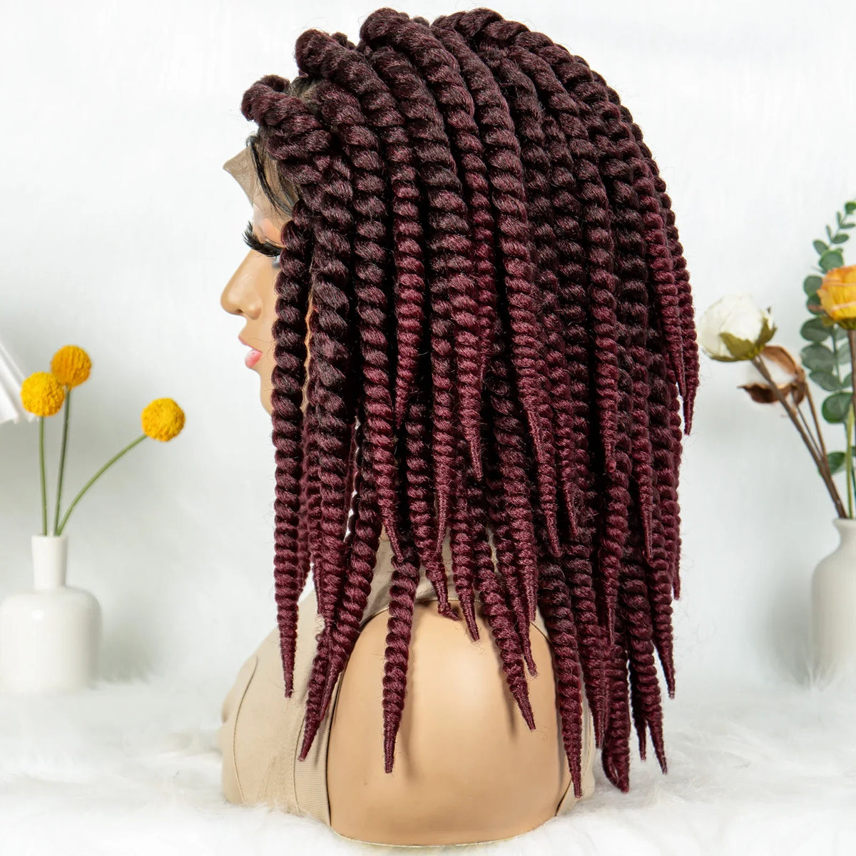 Kima Box Braids Full Lace Wig | Crochet Havana & Mambo Twists with Baby Hair