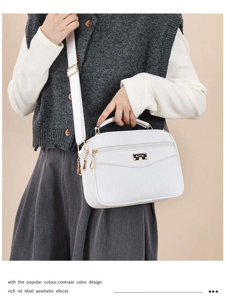 Large Capacity Foreign Trade PU Small Square Bag | New Women's Simple Handbag & Versatile Crossbody Purse
