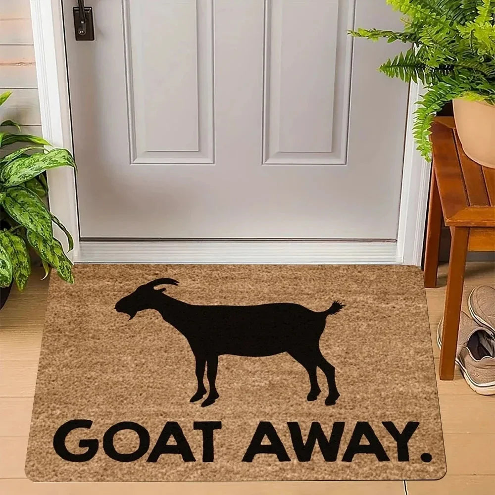 Go Away Doormat Weird Cat Rug Non-Slip All-Weather Carpet  Humorous Welcome Mat for Indoor Outdoor Entryway Home Decor  Carpet