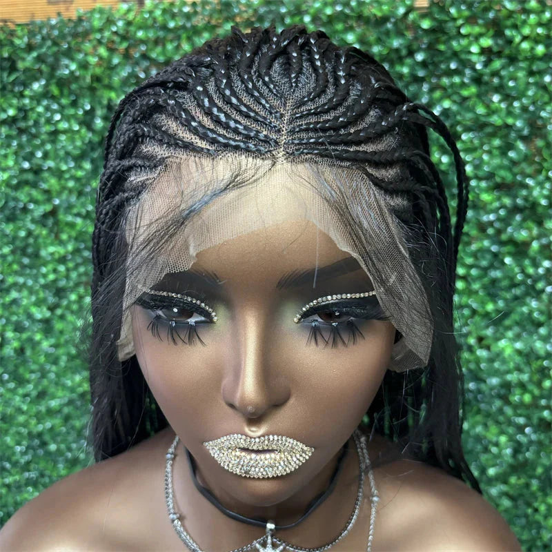Goddess Faux Locs & Twist Braided Wig | Lace Frontal | Kanekalon High Heat | Black Women's Synthetic Braids