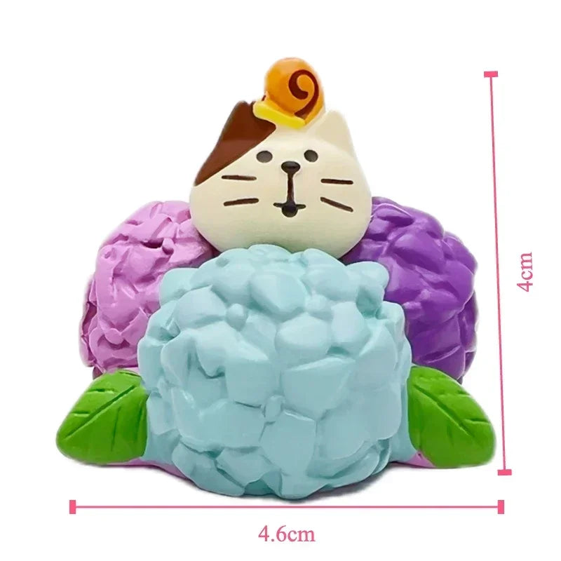 Cat Resin Decoration Crafts Rain Scene Frog Small for Desk Decoration Ornaments Craft Toys Collection Gifts Wholesales 2024 New