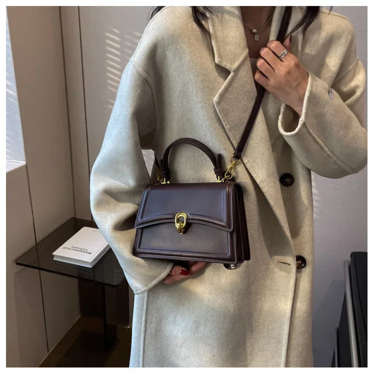 New Small PU Leather Crossbody Bags for Women | Simple Totes Shoulder Bag & Lady Luxury Brand Designer Handbags and Purses
