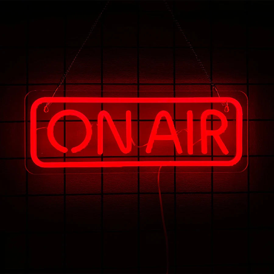 On Air Series Neon Signs, Used For Decor Of Recording Studio, Broadcasting Studio And Music Studio, And As Gifts For Gamers.